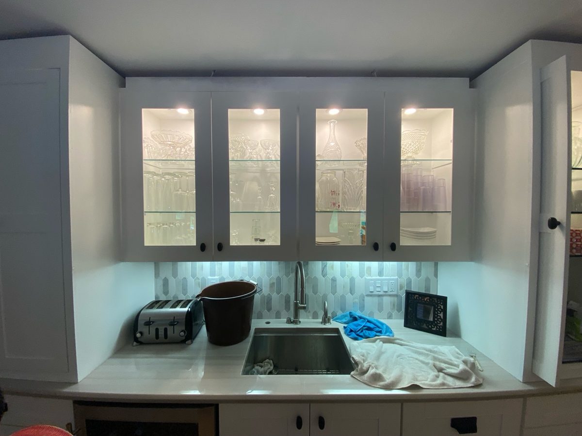 Under-cabinet and display lighting installation Pewaukee WI