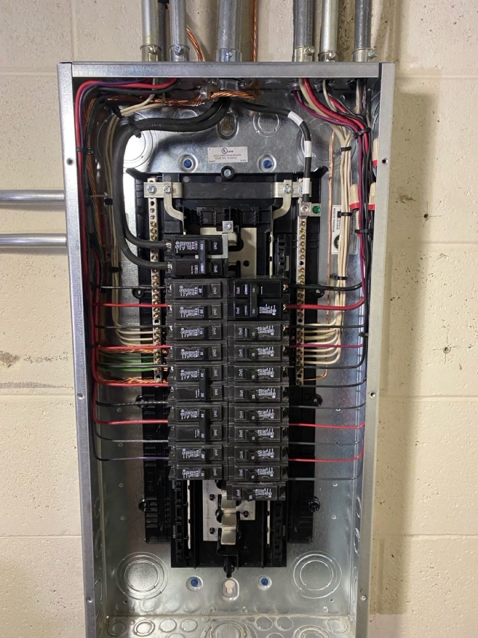 Commercial electrical panel installation SE Wisconsin