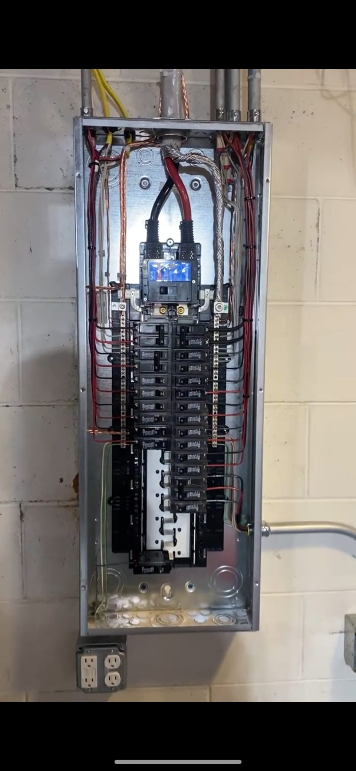 Residential electrical panel upgrade by licensed electrician SE Wisconsin