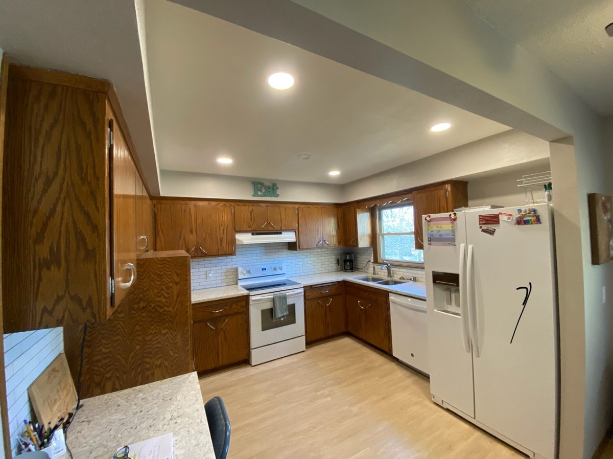 Kitchen recessed lighting installation Pewaukee WI