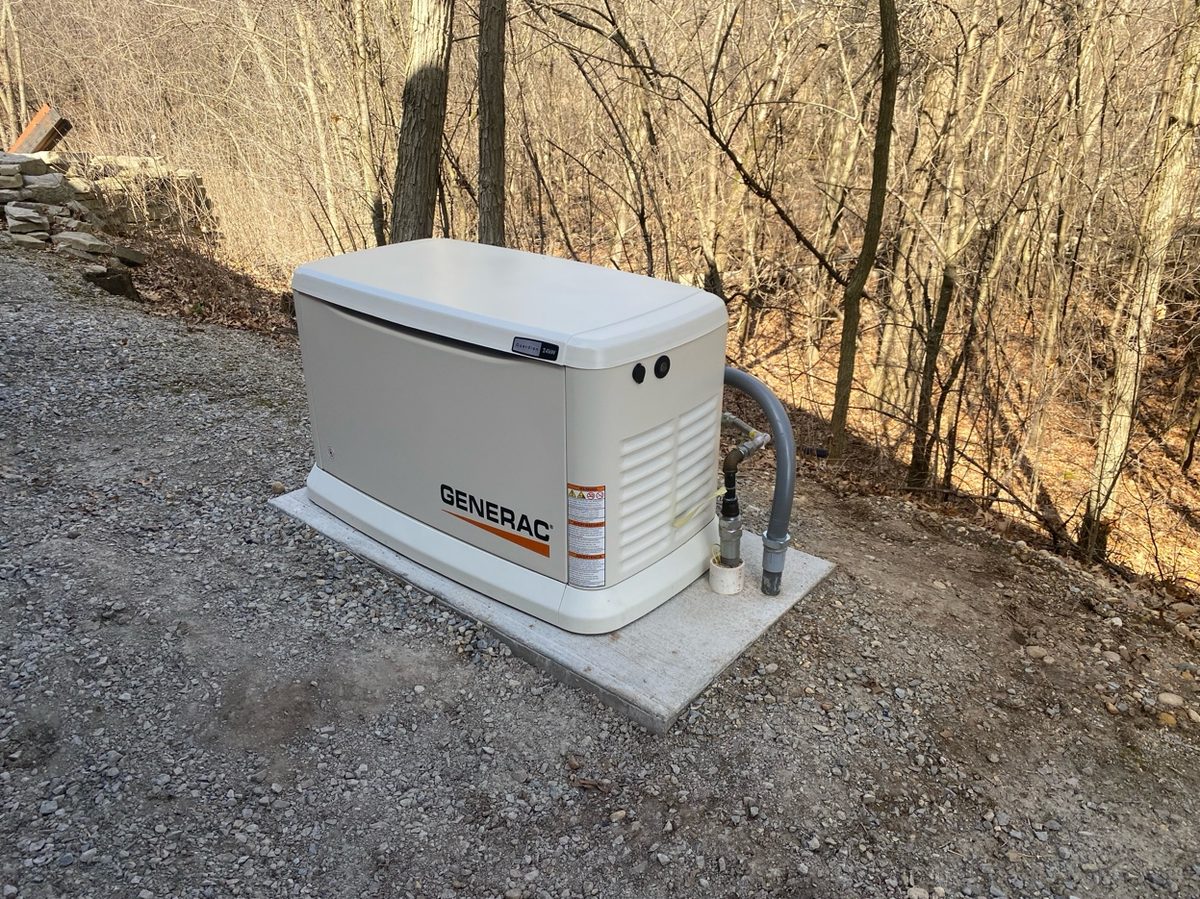Generac standby generator installation in SE Wisconsin