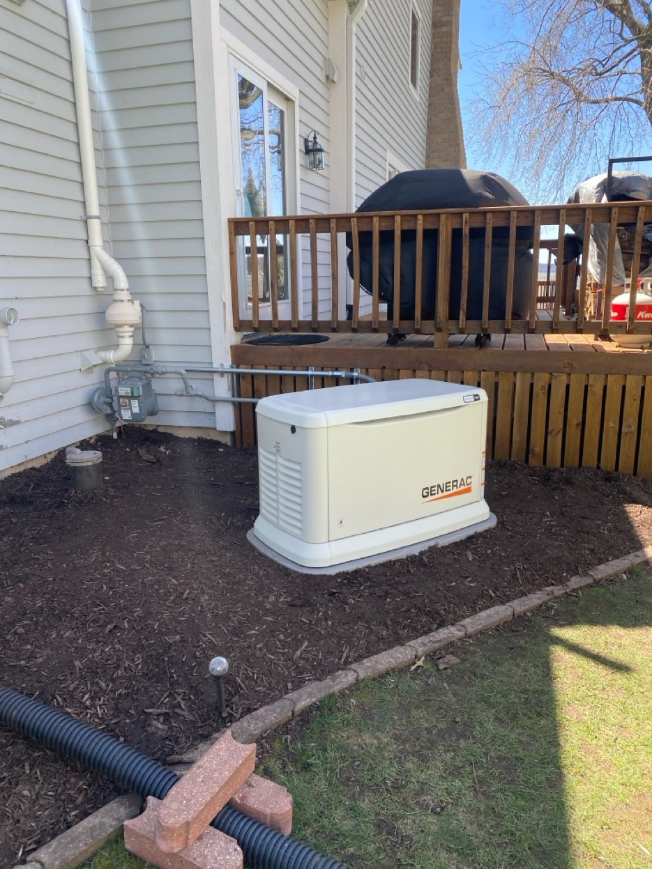 Generac whole-home generator install Pewaukee WI